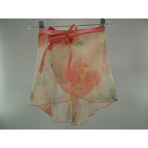 Dance Skirt Capezio One Size Adult Peach Floral Ballet Pointe - Picture 1 of 2